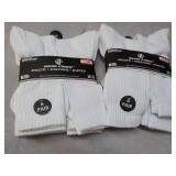 12 pair Wear Proof White Athletic S...