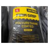 36 pair size large Firm Grip Polyur...