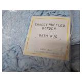 Set of 3 Shaggy Rugged Border Bath ...