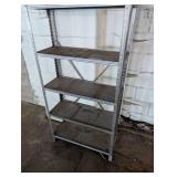 Metal frame shelf