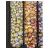 Set of 6 Glass Tubes of Dyed Cultured Pearls from Simpson Studios