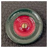 Set of 12 Czech Glass Buttons, 1.25 Inch Diameter