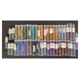 Collection of 40+ Colorful Cube Glass Bead Tubes