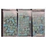 Collection of 21 Assorted Stone Bead Tubes Including Magnesite, Coral, Agate, Hematite, and More