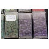 Collection of 21 Assorted Stone Bead Tubes Including Magnesite, Coral, Agate, Hematite, and More