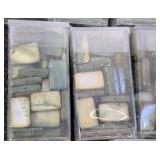 Collection of 21 Assorted Stone Bead Tubes Including Magnesite, Coral, Agate, Hematite, and More