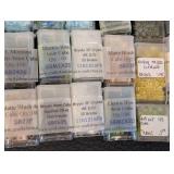 Collection of 45+ Packs of Cube Beads Assorted Colors and Sizes