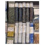 Collection of 45+ Packs of Cube Beads Assorted Colors and Sizes