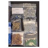 Collection of 45+ Packs of Cube Beads Assorted Colors and Sizes