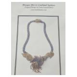 Leslie Frazier Trumpet Flower Garland Necklace and Edwardian Ruffles Bracelet Bead Kits