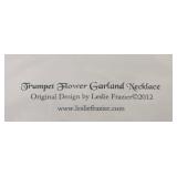 Leslie Frazier Trumpet Flower Garland Necklace and Edwardian Ruffles Bracelet Bead Kits