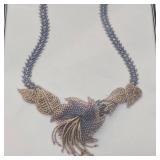 Leslie Frazier Trumpet Flower Garland Necklace and Edwardian Ruffles Bracelet Bead Kits