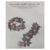 Leslie Frazier Trumpet Flower Garland Necklace and Edwardian Ruffles Bracelet Bead Kits