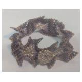 Leslie Frazier Trumpet Flower Garland Necklace and Edwardian Ruffles Bracelet Bead Kits