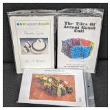 Set of 3 Beaded Jewelry Kits with Instructions and Beads