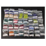 Lot of 35 Miyuki Cube Bead Packs Assorted Colors