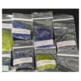 Lot of 35 Miyuki Cube Bead Packs Assorted Colors
