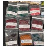 Lot of 35 Miyuki Cube Bead Packs Assorted Colors