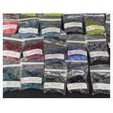 Lot of 35 Miyuki Cube Bead Packs Assorted Colors