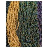 Lot of 13 Bundles of Glass Seed Bead Strings - 6 Strands Per Bundle