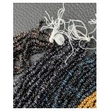 Lot of 13 Bundles of Glass Seed Bead Strings - 6 Strands Per Bundle