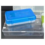 Collection of Assorted Plastic Craft Organizing Containers