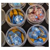 Assorted Loose Swarovski Crystals in Multiple Shapes and Colors