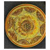 Set of 7 Czech Glass Buttons with Decorative Designs