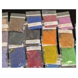 Lot of 45 Matsuno Seed Bead Packs Assorted Colors
