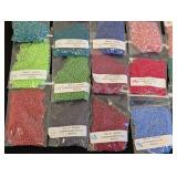 Lot of 45 Matsuno Seed Bead Packs Assorted Colors