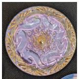 Set of 9 Czech Glass Buttons with Dragonfly and Unicorn Designs