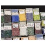 Collection of 60 Toho and Miyuki Seed Bead Packs Assorted Colors