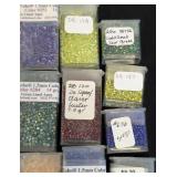 Collection of 60 Toho and Miyuki Seed Bead Packs Assorted Colors