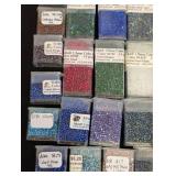 Collection of 60 Toho and Miyuki Seed Bead Packs Assorted Colors