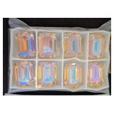 Lot of 3 Packs Swarovski Sew On Crystals Assorted Shapes and Colors