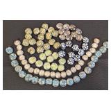Collection of Art Glass Beads and Strands, .75 Inch Diameter