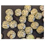 Collection of Art Glass Beads and Strands, .75 Inch Diameter