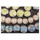 Collection of Art Glass Beads and Strands, .75 Inch Diameter