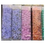 Collection of 27 Assorted Bead Tubes in Various Colors