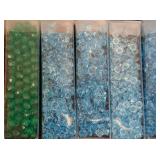 Collection of 27 Assorted Bead Tubes in Various Colors