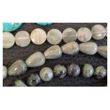 Collection of 14 Assorted Stone Bead Strands