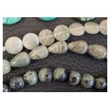Collection of 14 Assorted Stone Bead Strands