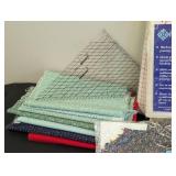 Quilting Fabric Bundle with Tools and Pre-Cut Triangles