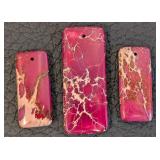 Assorted Large Jasper Stone Pendants and Beads Collection