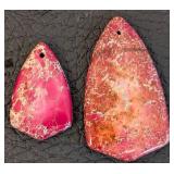 Assorted Large Jasper Stone Pendants and Beads Collection