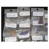 Collection of 40 Packs Faceted 2mm and 2.5mm Beads Crystal and Assorted Colors