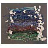 Collection of 55 Strands 3mm and 4mm Faceted Glass Beads Assorted Colors