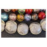 Set of 6 Art Glass Bead Strands Assorted Colors and Designs