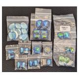 Assorted Blue and Green Swarovski Crystal Jewels Collection