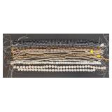 Collection of 20 Cultured Pearl Strands - Mixed Shapes and Colors